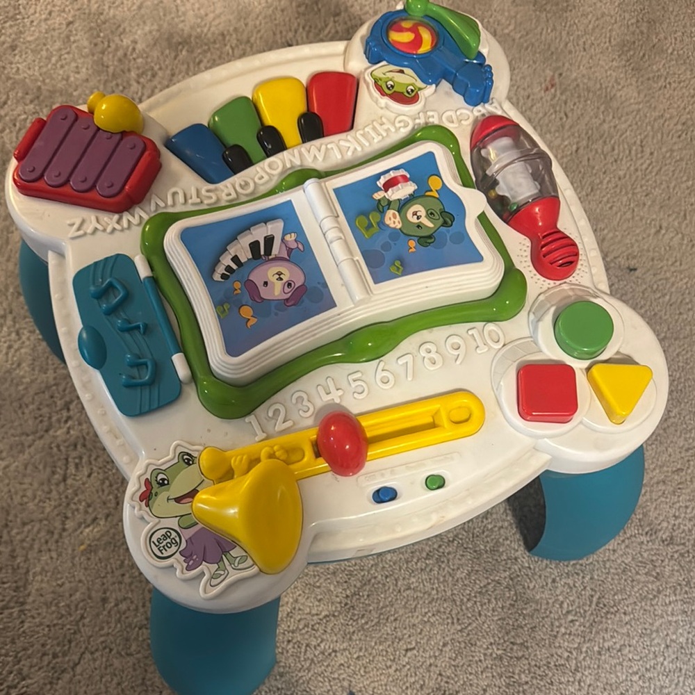 Leapfrog learn and groove activity table